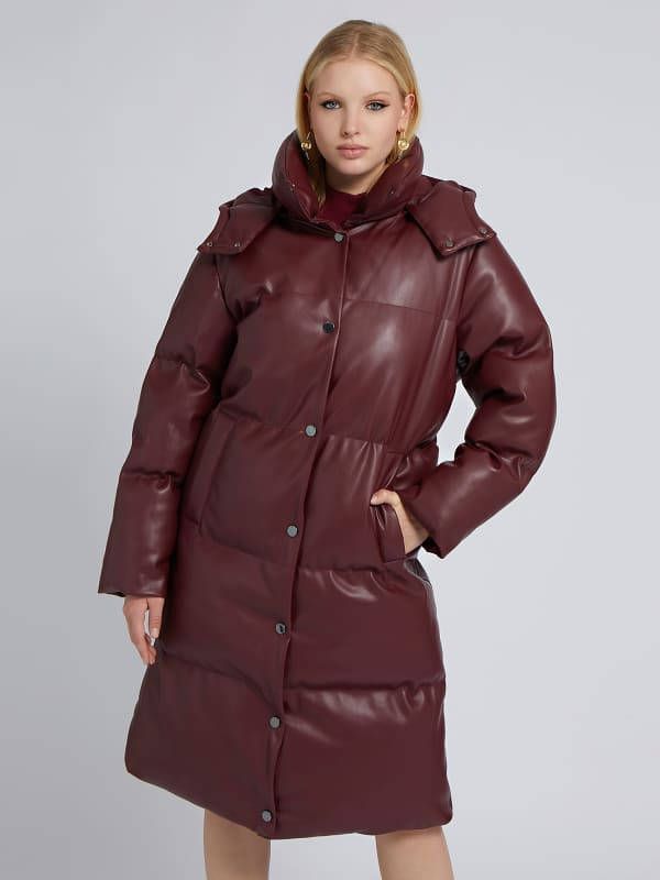 Guess Gewatteerde Jas Imitatieleer