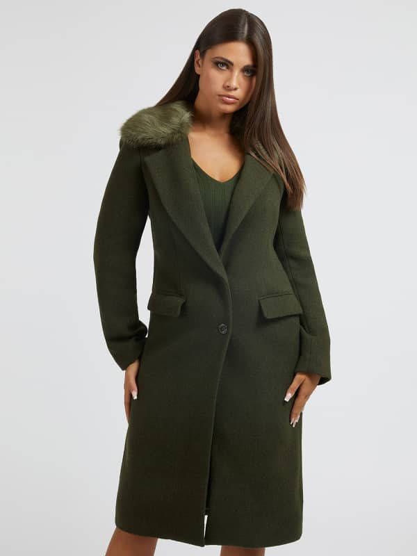 Guess Trenchcoats & Mantels Groen Dames