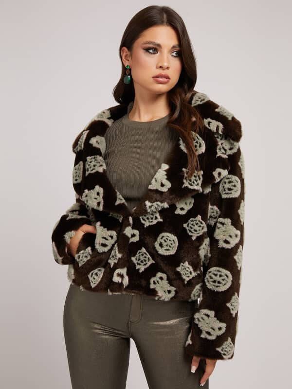 Guess Jas Imitatiebont Jaquard