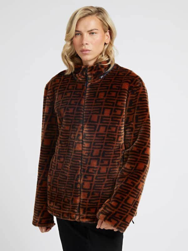 Guess Jasje Synthetisch Bont Logo All Over