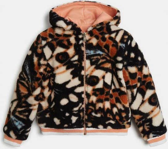 Guess Kids Omkeerbaar Bomberjack Imitatie Bont