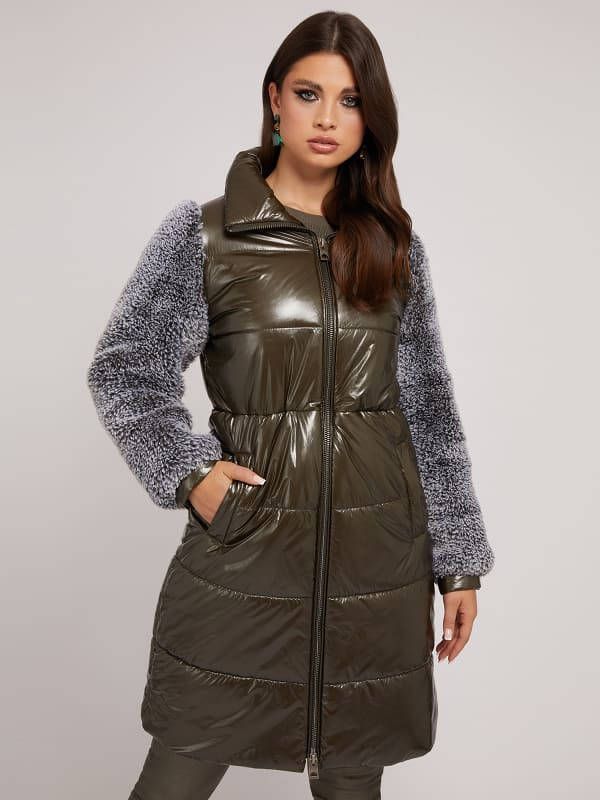 Guess Nylon Jack Synthetisch Bont