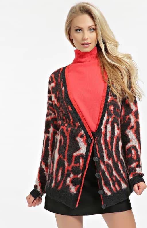 Guess Vest Wolmix Dierenprint