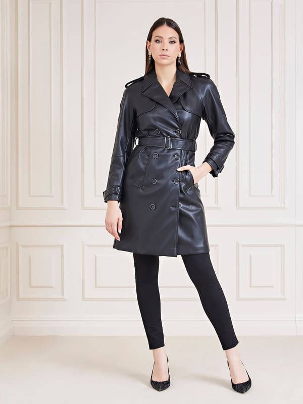 Guess Trenchcoats & Mantels Zwart Dames