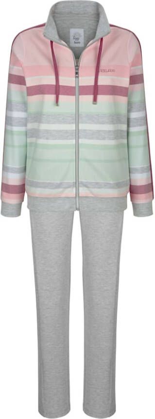 Hajo Joggingpak in een mooie kleurenmix Grijs/Apricot