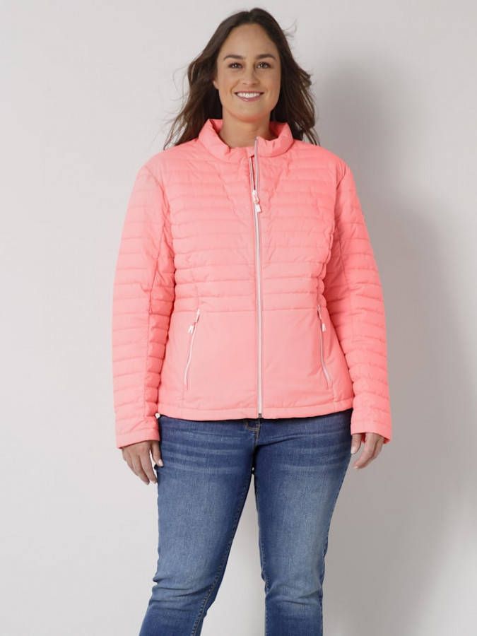 Killtec Gewatteerde jas in donslook Koraal/Pink