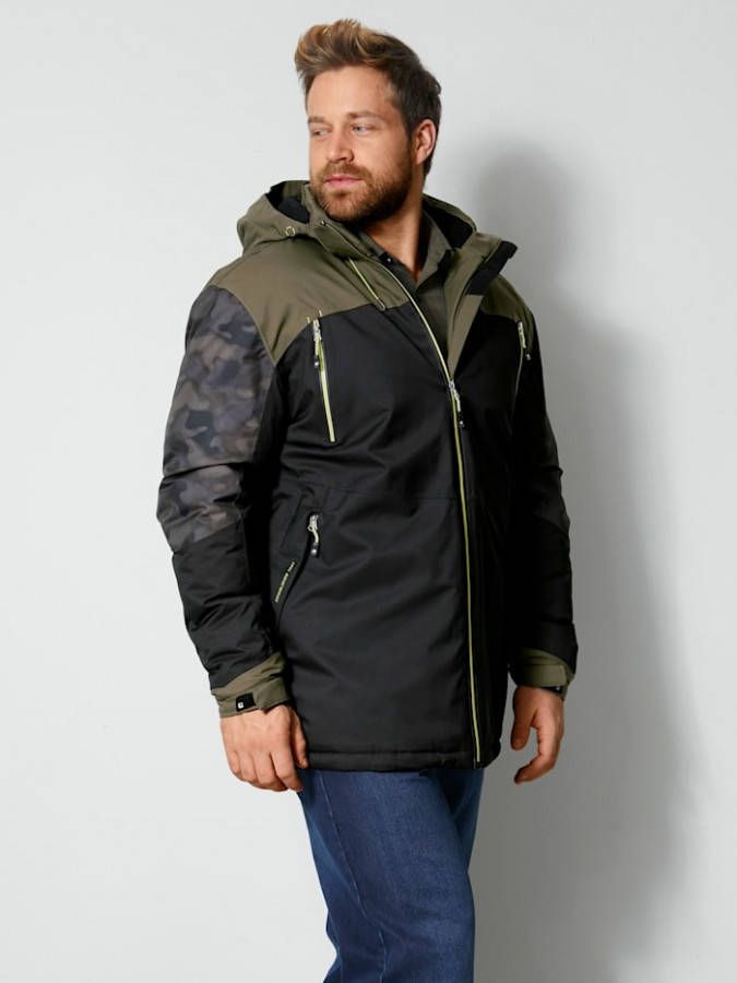 Killtec Outdoorjas van winddicht en waterafstotend materiaal Zwart/Olijf