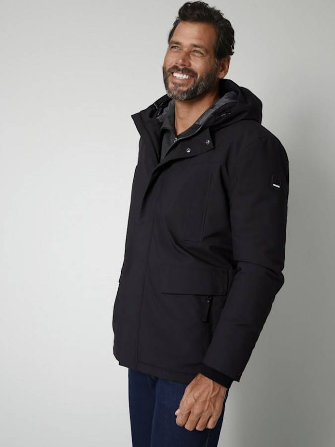 Killtec Outdoorparka met praktische draaglussen Zwart