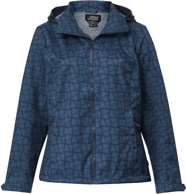 Killtec Softshell jas met afneembare capuchon Donkerblauw