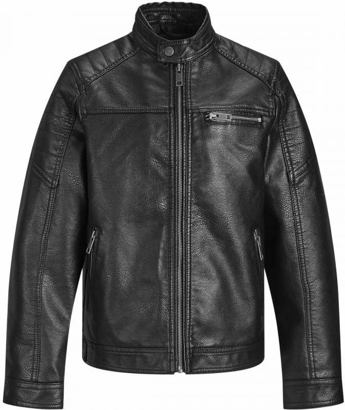 jack & jones ! Jongens Jas -- Zwart Polyester