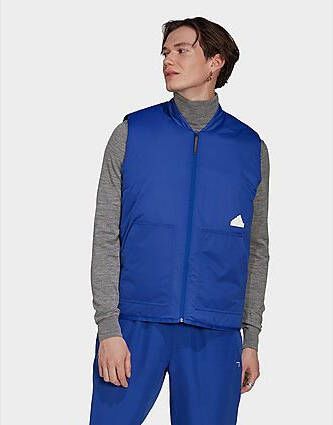 Adidas Puffer Bodywarmer Semi Lucid Blue Heren