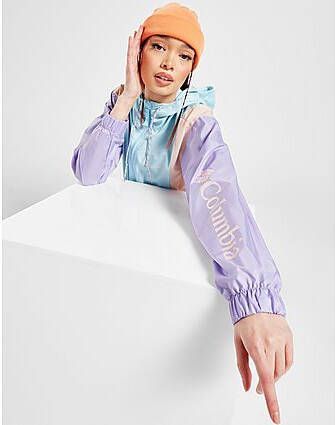 Columbia Colour Block Windbreaker Blue Dames