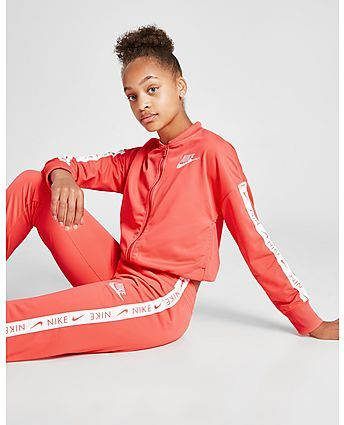 Nike Meisjes Swoosh Sportswear Trainingspak Junior Magic Ember/White Kind
