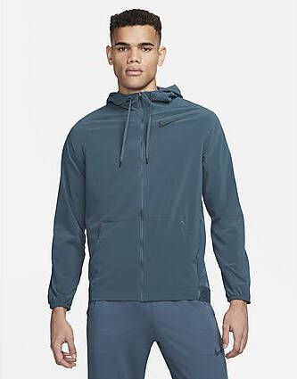 Nike Pro Dri FIT Flex Vent Max Trainingsjack met rits en capuchon voor heren Faded Spruce/Mica Green/Black Heren