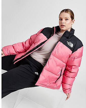 The North Face Plus Size 1996 Nuptse Jacket Pink Dames