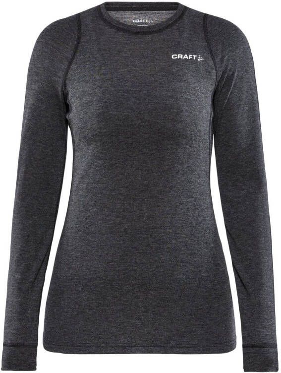 Craft thermoshirt Core Wool Merino antraciet