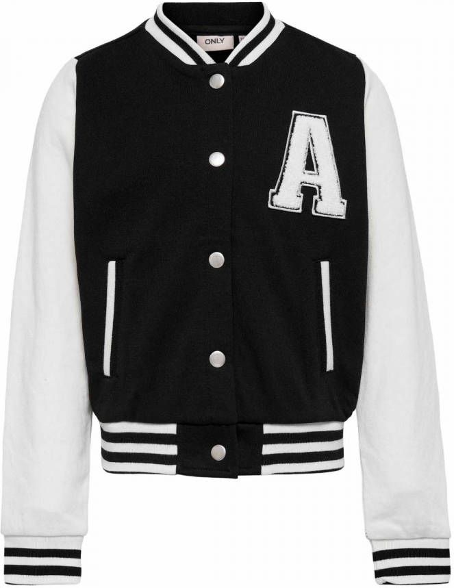 ONLY KIDS GIRL bomberjack zomer KOGROCKY zwart/wit