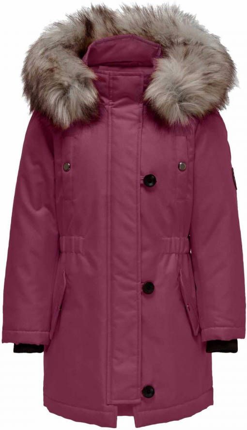 Only ! Meisjes Winterjas -- Roze Polyester/acryl