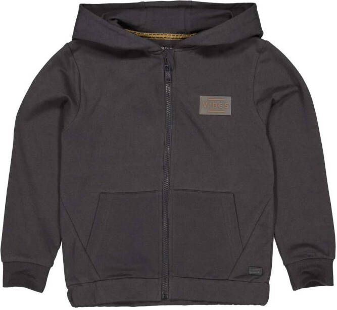 Quapi ! Jongens Vest -- Donkergrijs Katoen/elasthan