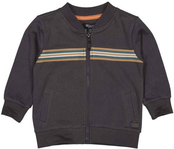 Quapi ! Jongens Vest -- Donkergrijs Katoen/elasthan