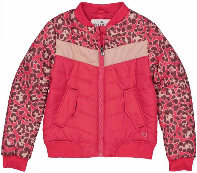 Quapi Girls bomberjack Mia donkerroze/roze/wit