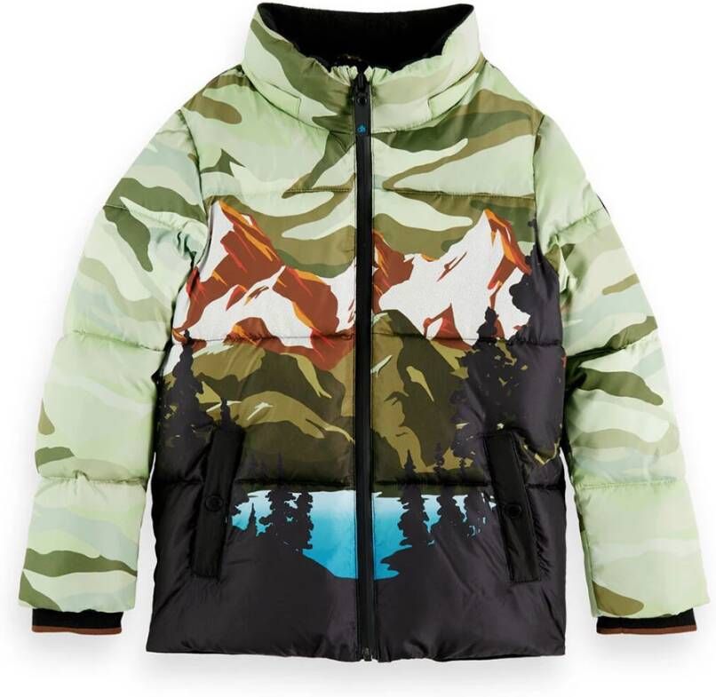 Scotch & Soda jongens winterjas 167471 zwart