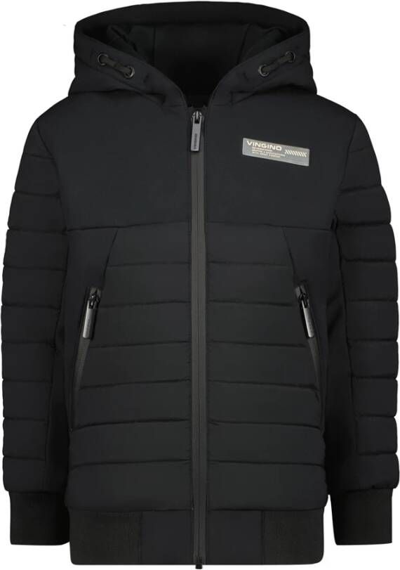 Vingino Zwarte Gewatteerde Jas Telmo