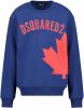 Dsquared2 Logo Print Sweatshirt , Blauw, Heren online kopen