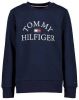 Tommy Hilfiger sweater met logo donkerblauw/wit/rood online kopen