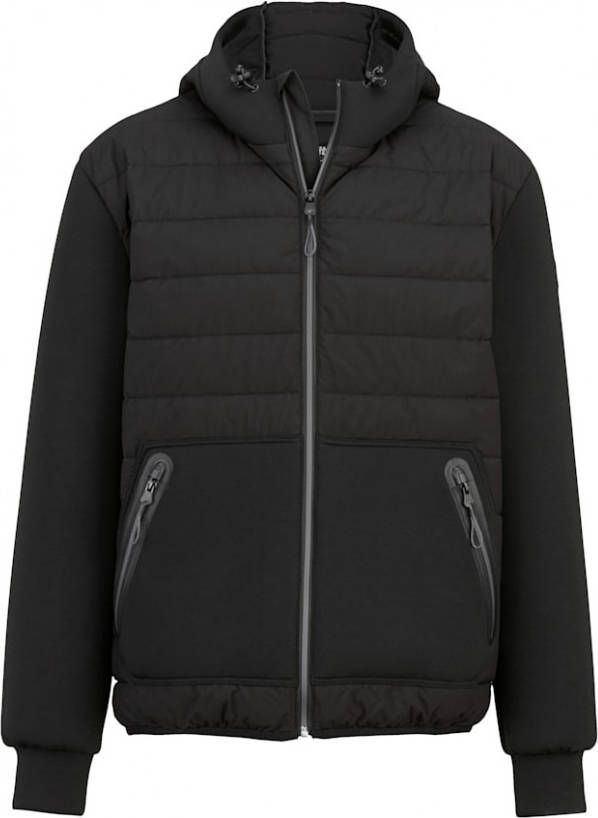 Killtec Hybride jas met verstelbare capuchon Zwart