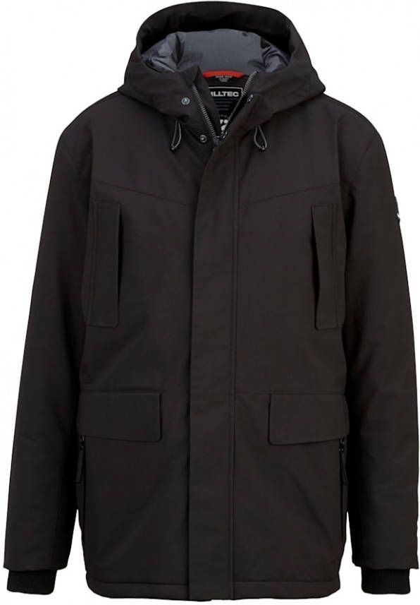 Killtec Outdoorparka met praktische draaglussen Zwart