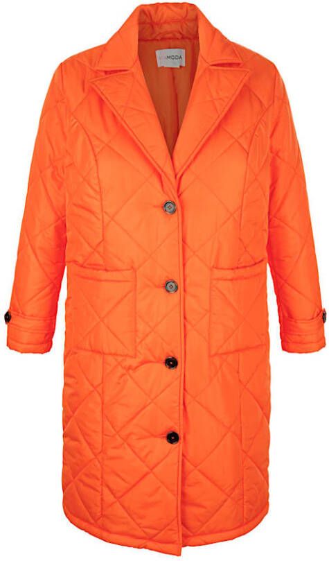 MIAMODA Mantel met stiksels Lichtoranje
