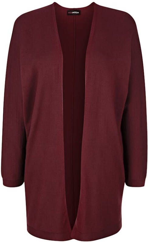 MIAMODA Vest zonder sluiting Bordeaux
