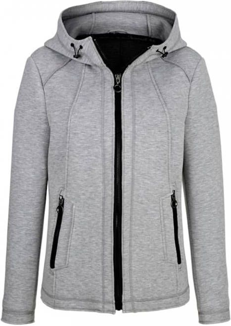 MONA Jas met onafgewerkte randen Grijs