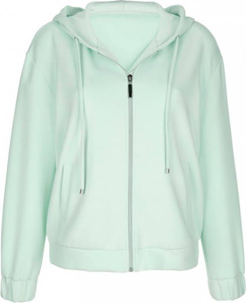 MONA Sweatvest met capuchon Mintgroen