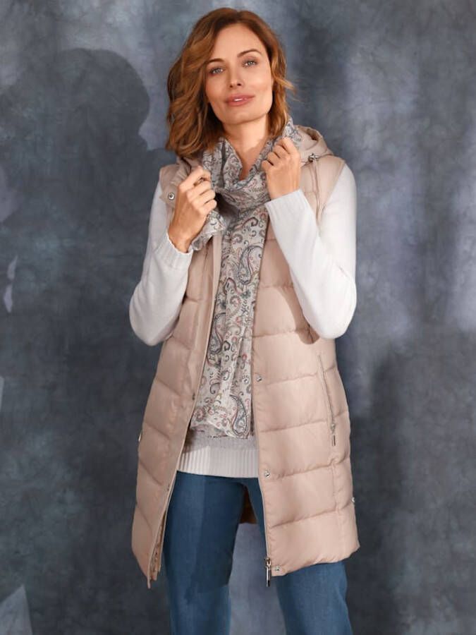 Paola Bodywarmer met ritsen opzij Zand