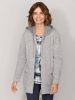 Paola Fleece vest in gebreide look Grijs online kopen