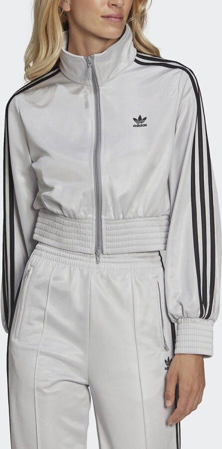 adidas Originals Classics High Shine Track Jacket Hf7532 , Grijs, Dames