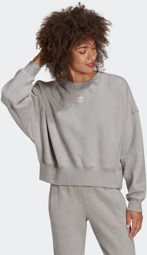 Dames sweatshirt adidas originelen administratieve essentials fleece sweatshirt hf7478 36 , Grijs, Dames