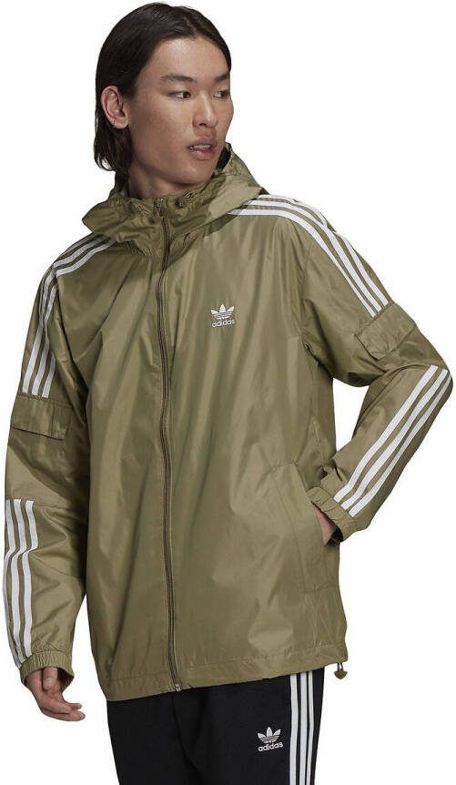 Adidas Originals Windbreaker 3 Stripes Groen/Wit