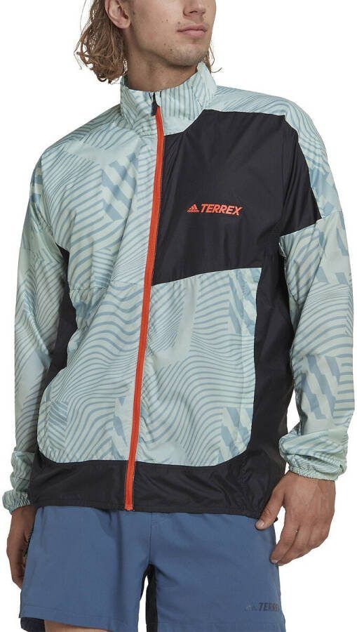 Adidas Terrex Trail Running Printed Windbreaker Heren Jackets