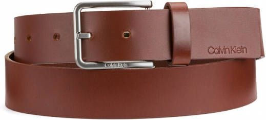 Calvin Klein Brede riem in leer 3.5 cm Warmth