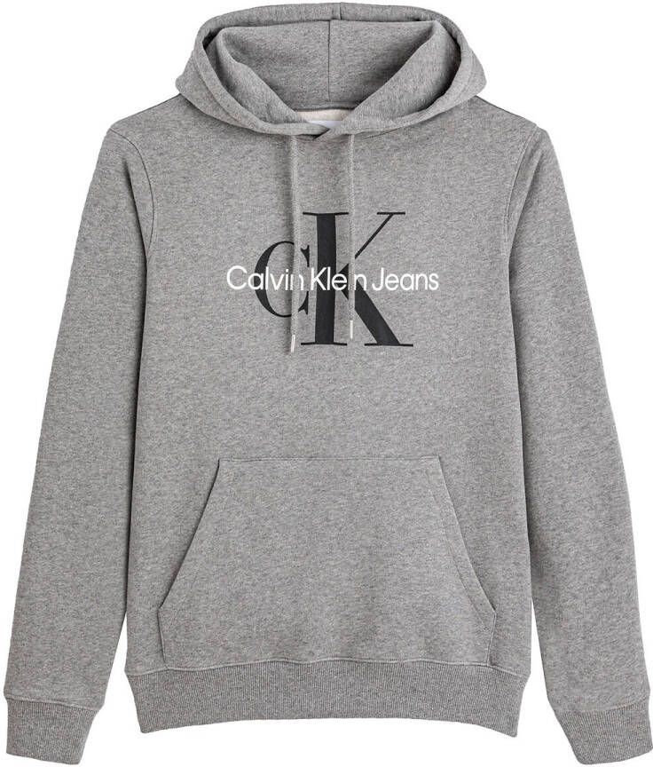 Calvin Klein Sudadera core monogram hoodie , Zwart, Heren