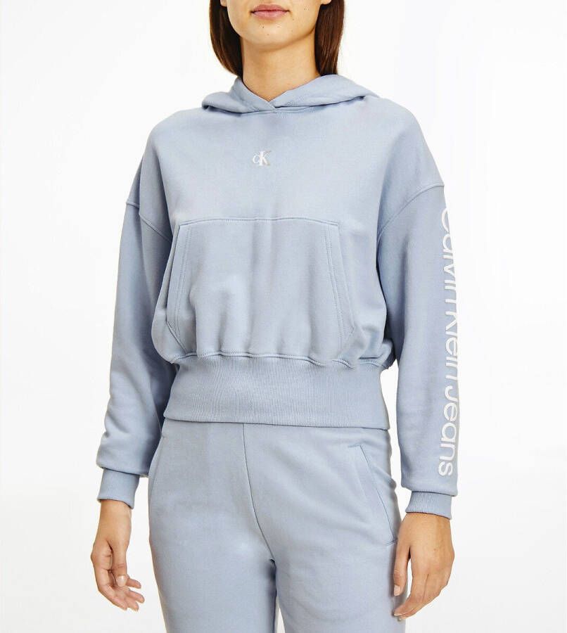 Calvin Klein Hoodie BACK TWO TONE MONOGRAM HOODIE met groot ck logo monogram & opschriften