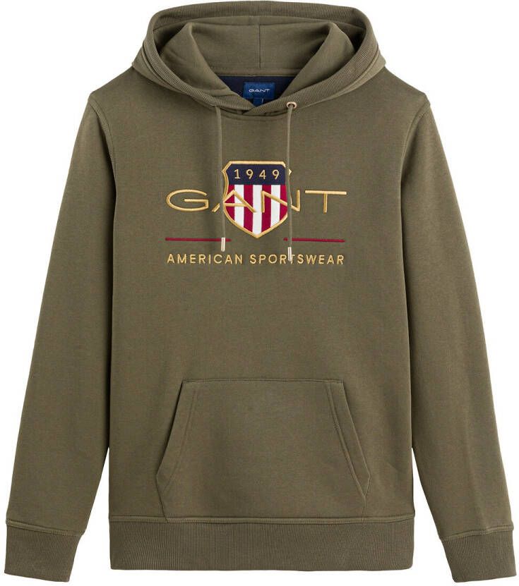 Gant Sweatshirt Archive Shield Sweat Hoodie met mooi logoborduursel voor