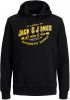 JACK & JONES ESSENTIALS hoodie JJELOGO met logo zwart online kopen