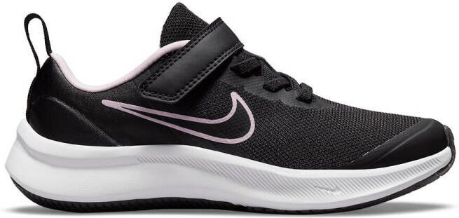 Nike star runner 3 hardloopschoenen zwart/roze kinderen
