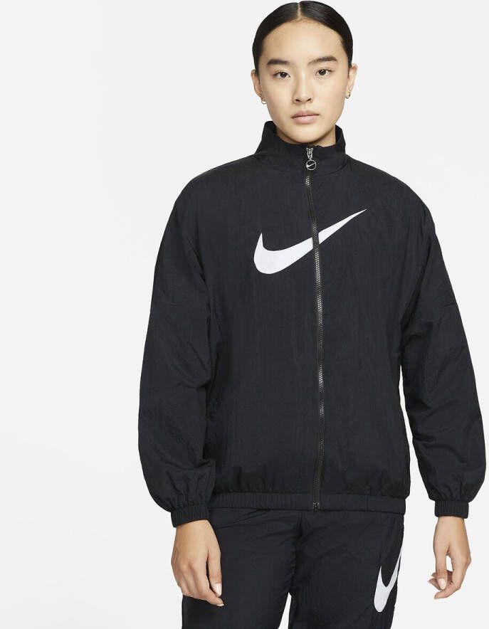 Nike Sportswear Essential Geweven damesjack Black/White Dames