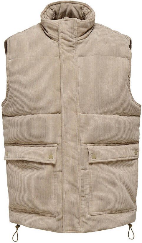 Only & Sons Bodywarmers Beige Heren