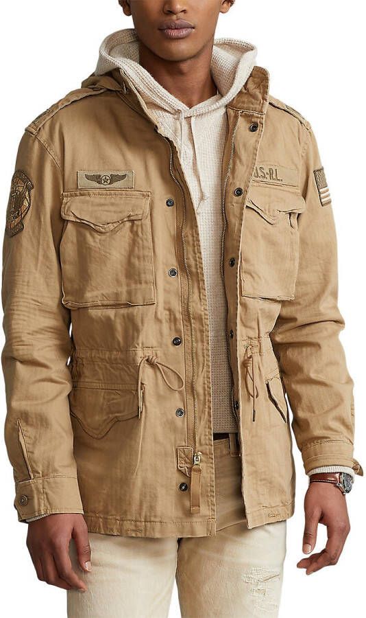 Polo Ralph Lauren Giacca militare con applicazioni , Bruin, Heren